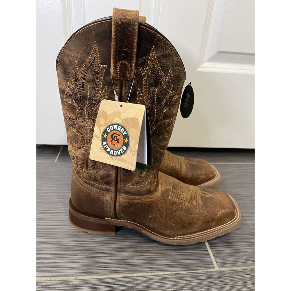 Laredo Durant Men's Cowboy Boots Size 8 EW (Extra Wide) - NEW/NWT - Picture 2 of 6
